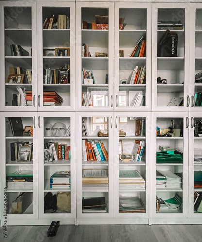 shelf with books