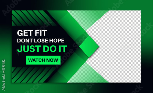 fitness motivation youtube thumbnail