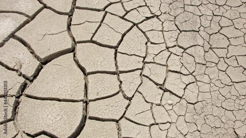 Texture from mud dried in the heat of summer during drought in Utah.