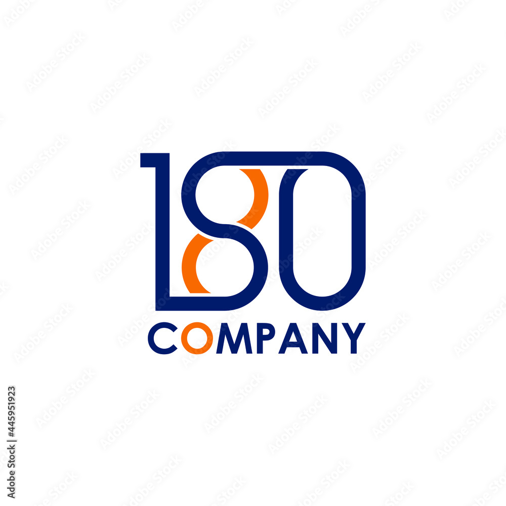 180 company icon. Logo design. Vector Illustration. 180 company icon. Logo design. Vector Illustration.