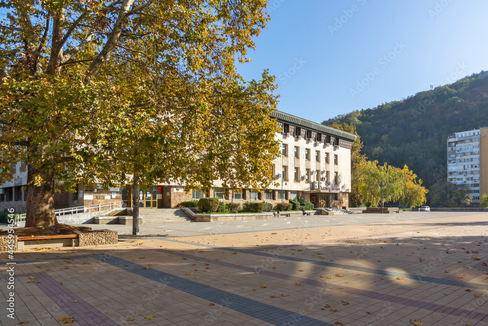 Naklejka premium Panorama of center of town of Lovech, Bulgaria