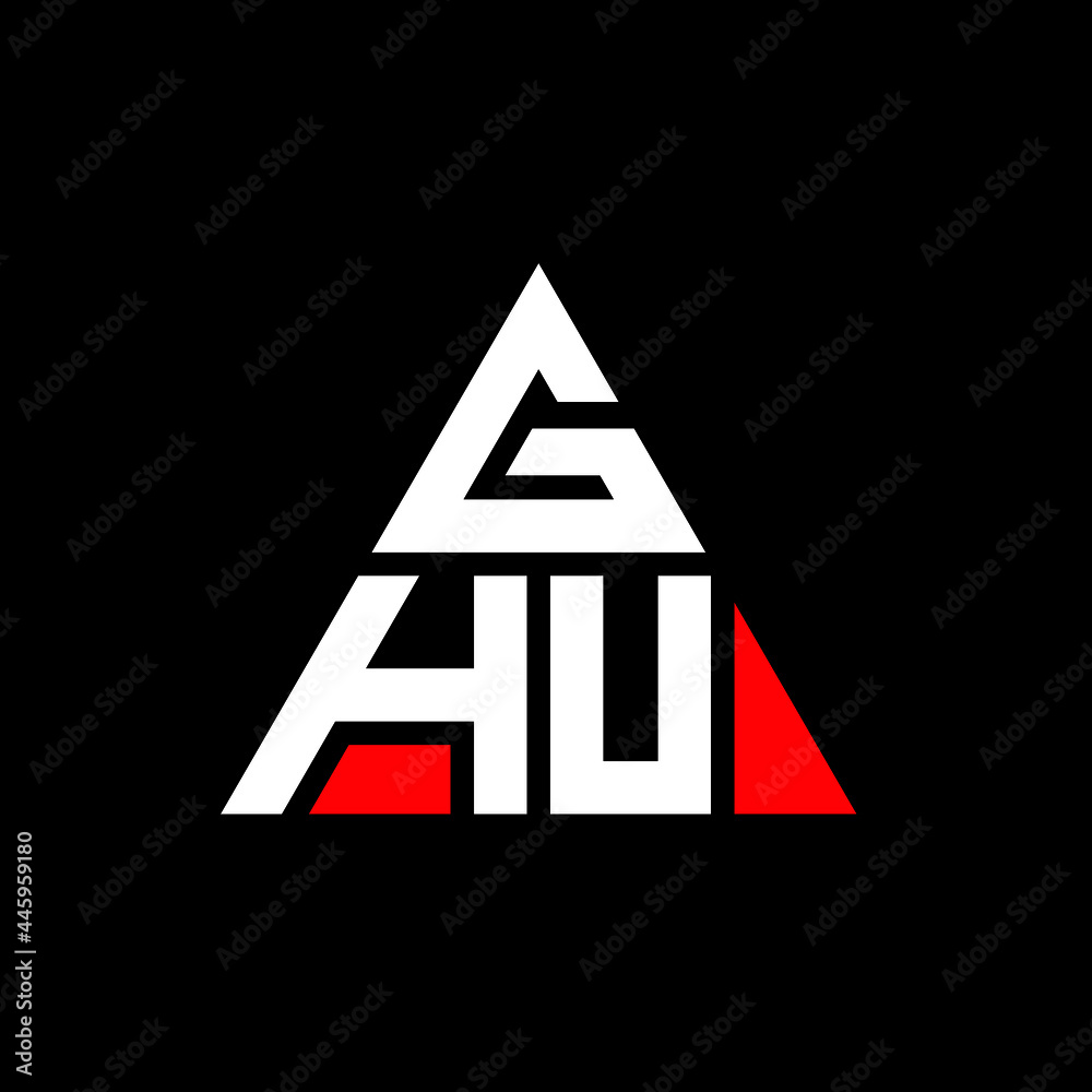 GHU triangle letter logo design with triangle shape. GHU triangle logo design monogram. GHU triangle vector logo template with red color. GHU triangular logo Simple, Elegant, and Luxurious Logo. GHU GHU triangle letter logo design with triangle shape. GHU triangle logo design monogram. GHU triangle vector logo template with red color. GHU triangular logo Simple, Elegant, and Luxurious Logo. GHU