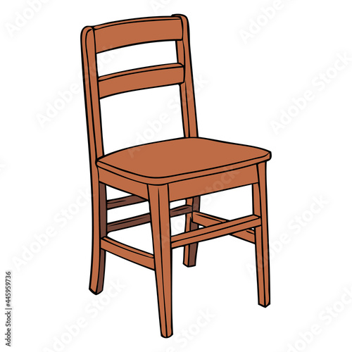 brown chair vector illustration