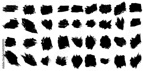 Brush strokes  great design for any purposes. Grunge texture. Dirty distress texture. Vector illustration. Stock image.