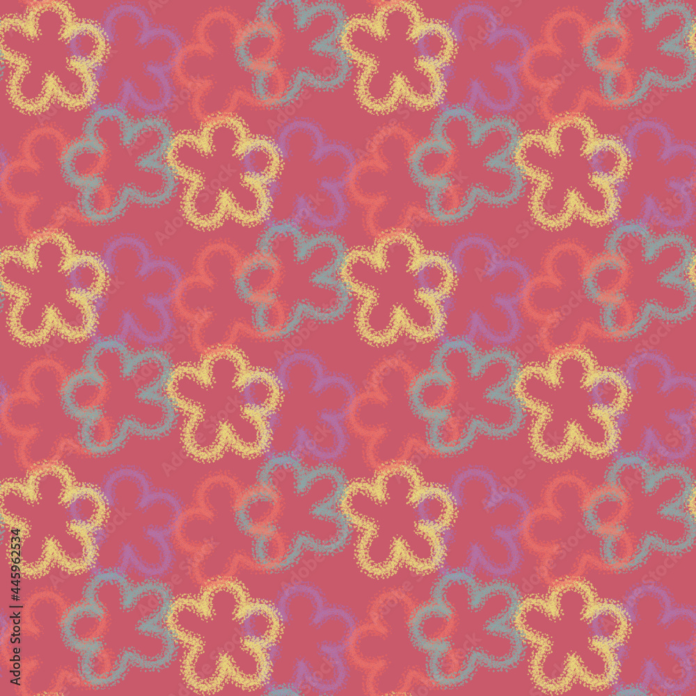 Dotted flower Seamless Pattern Dotted flower Seamless Pattern