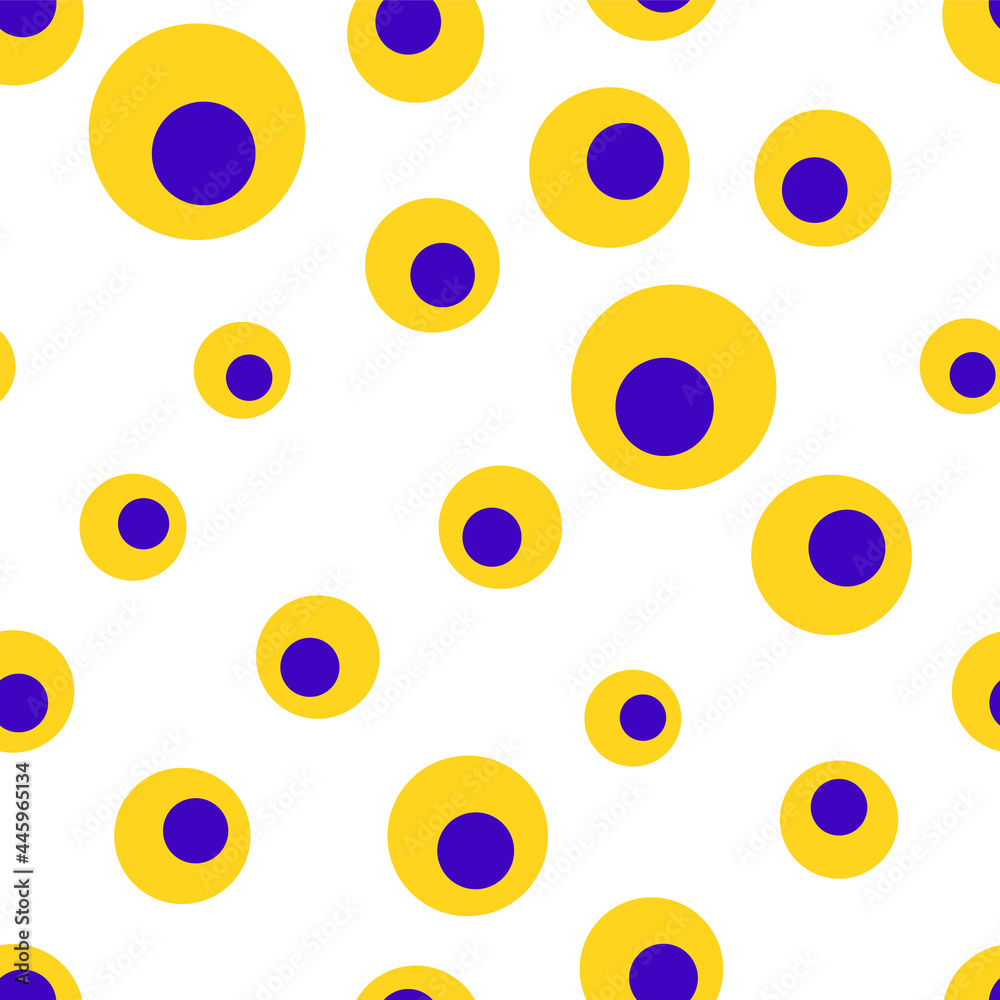 Fototapeta premium Colorful geometric seamless pattern with circles