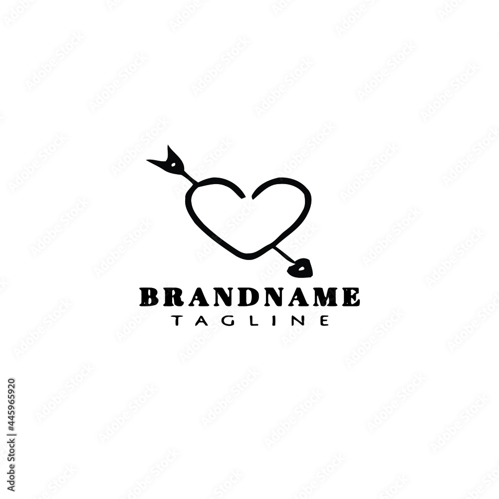 arrow through logo icon design template cartoon vector simple arrow through logo icon design template cartoon vector simple