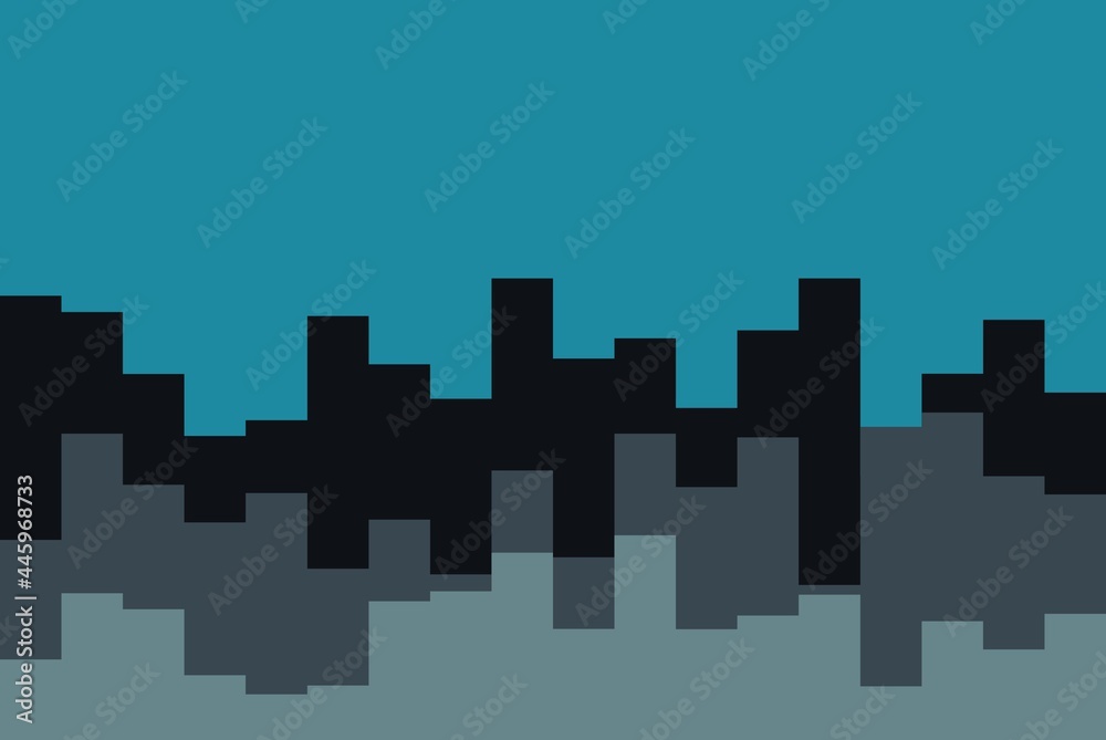 Abstract illustration cityline background Abstract illustration cityline background