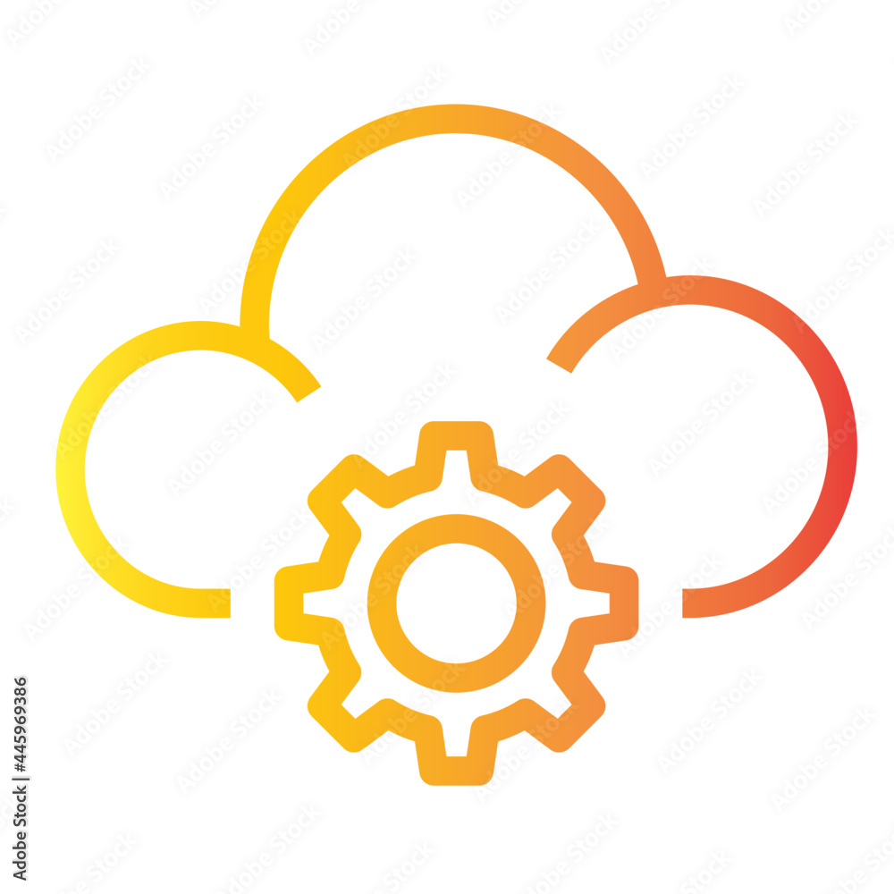 hosting setting gradient icon hosting setting gradient icon