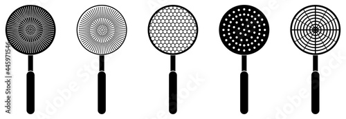 kitchen utensils icon set vector sign symbol