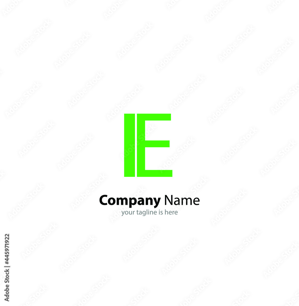 modern letter e logo concept with white background modern letter e logo concept with white background