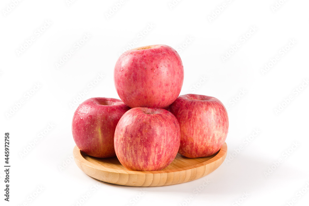 Ripe red apples isolated on white background Ripe red apples isolated on white background