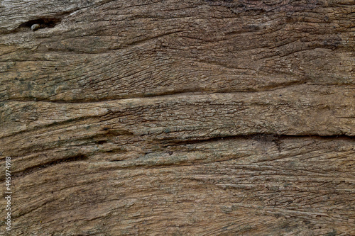 Natural weathered old dark brown texture background. Wooden board texture background.