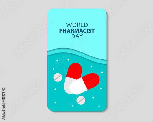 World Pharmacist Day Drug Phone Paper