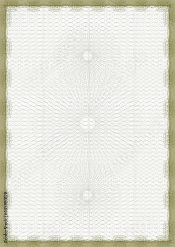 Tangir template for design of diploma, certificate and protected documents
