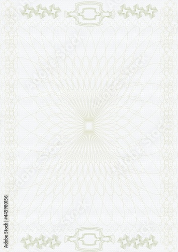 template for making certificates, coupons, letters of thanks