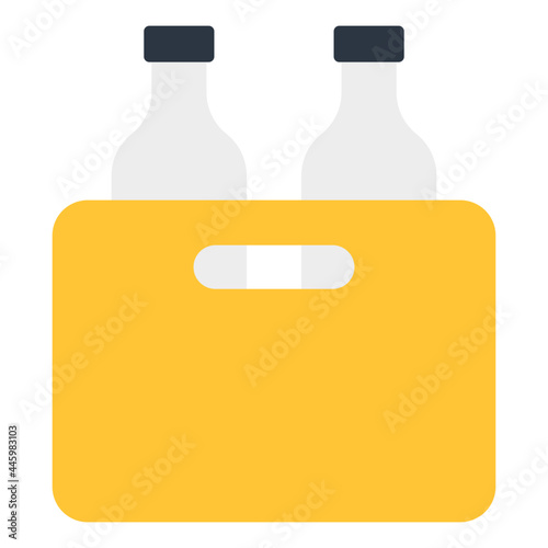 A modern style icon of bottle package