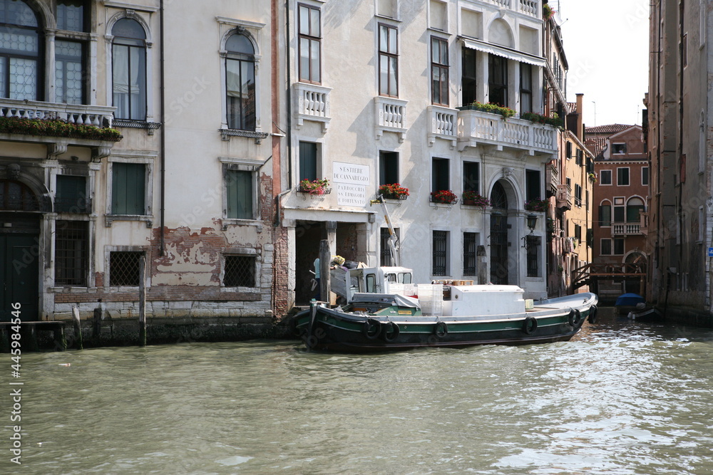 beautiful view of Venice from the boat in summer beautiful view of Venice from the boat in summer