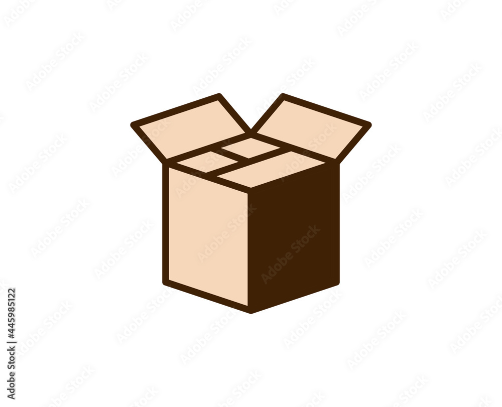 Box line icon. Vector symbol in trendy flat style on white background. Commerce sing for design. Box line icon. Vector symbol in trendy flat style on white background. Commerce sing for design.