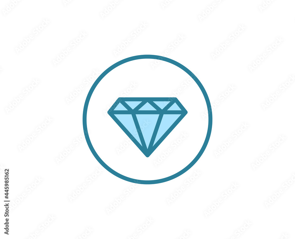 Diamond line icon Diamond line icon