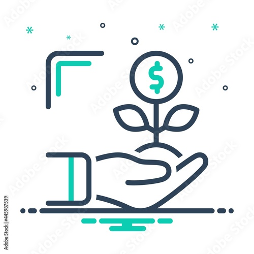 Mix icon for investments