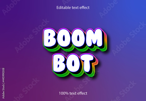 Boom bot text effect