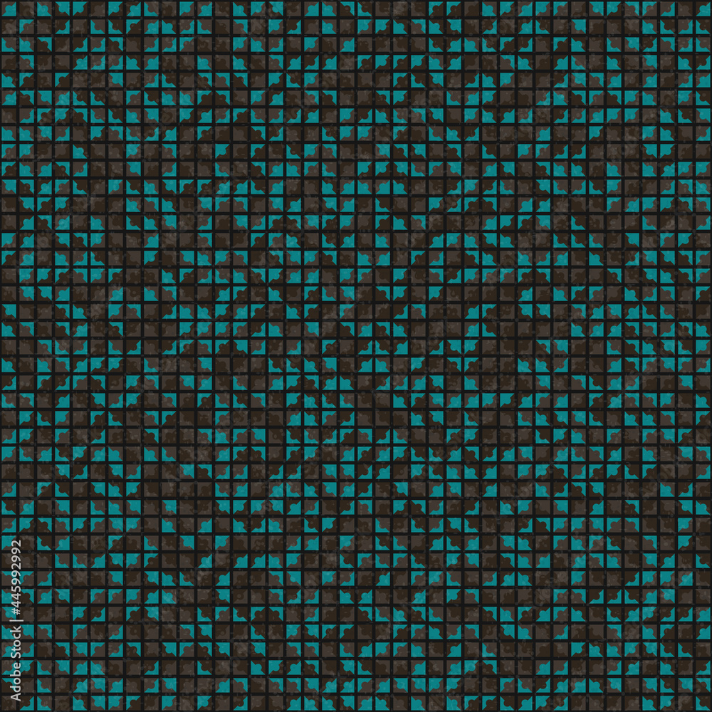 Fototapeta premium Abstract Geometric Pattern generative computational art illustration