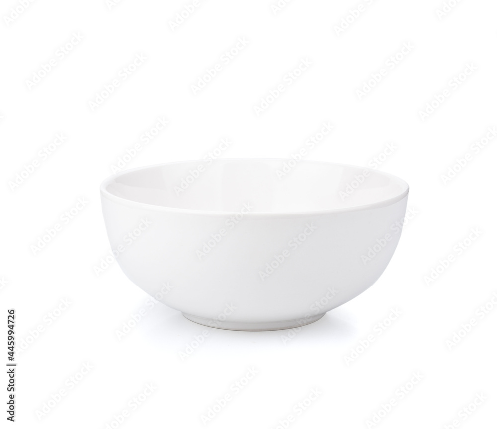 White ceramic bowl isolated on white background. White ceramic bowl isolated on white background.