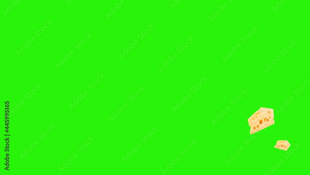 Cheese slices animation graphic source element, chroma key Cheese slices animation graphic source element, chroma key