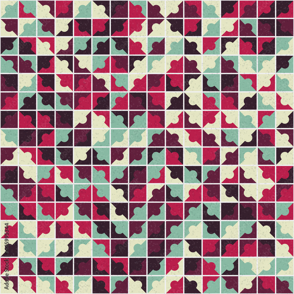 Fototapeta premium Abstract Geometric Pattern generative computational art illustration