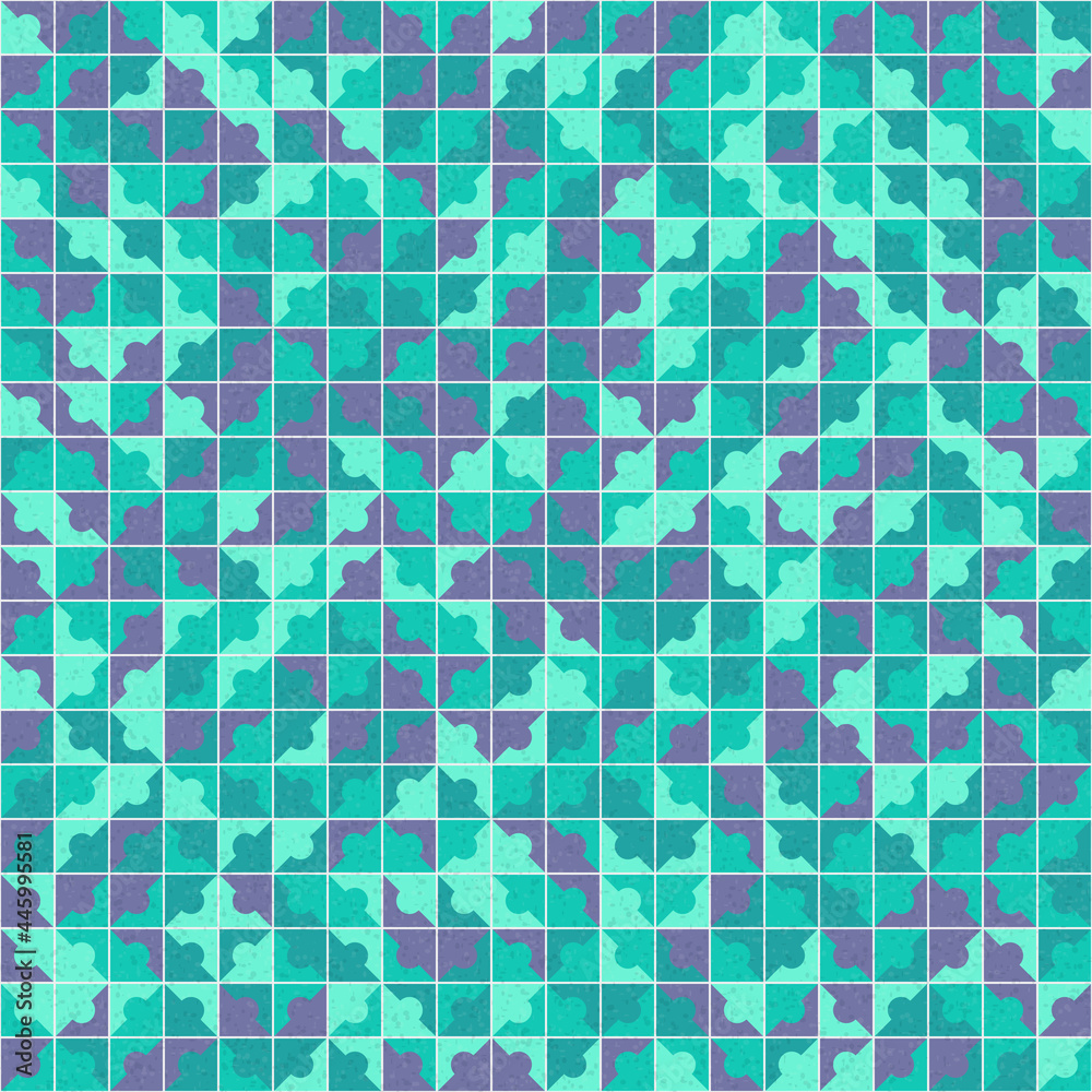 Fototapeta premium Abstract Geometric Pattern generative computational art illustration