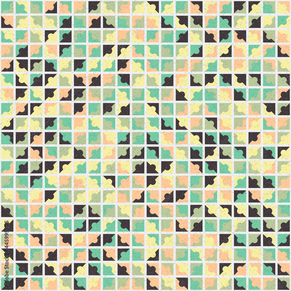 Fototapeta premium Abstract Geometric Pattern generative computational art illustration