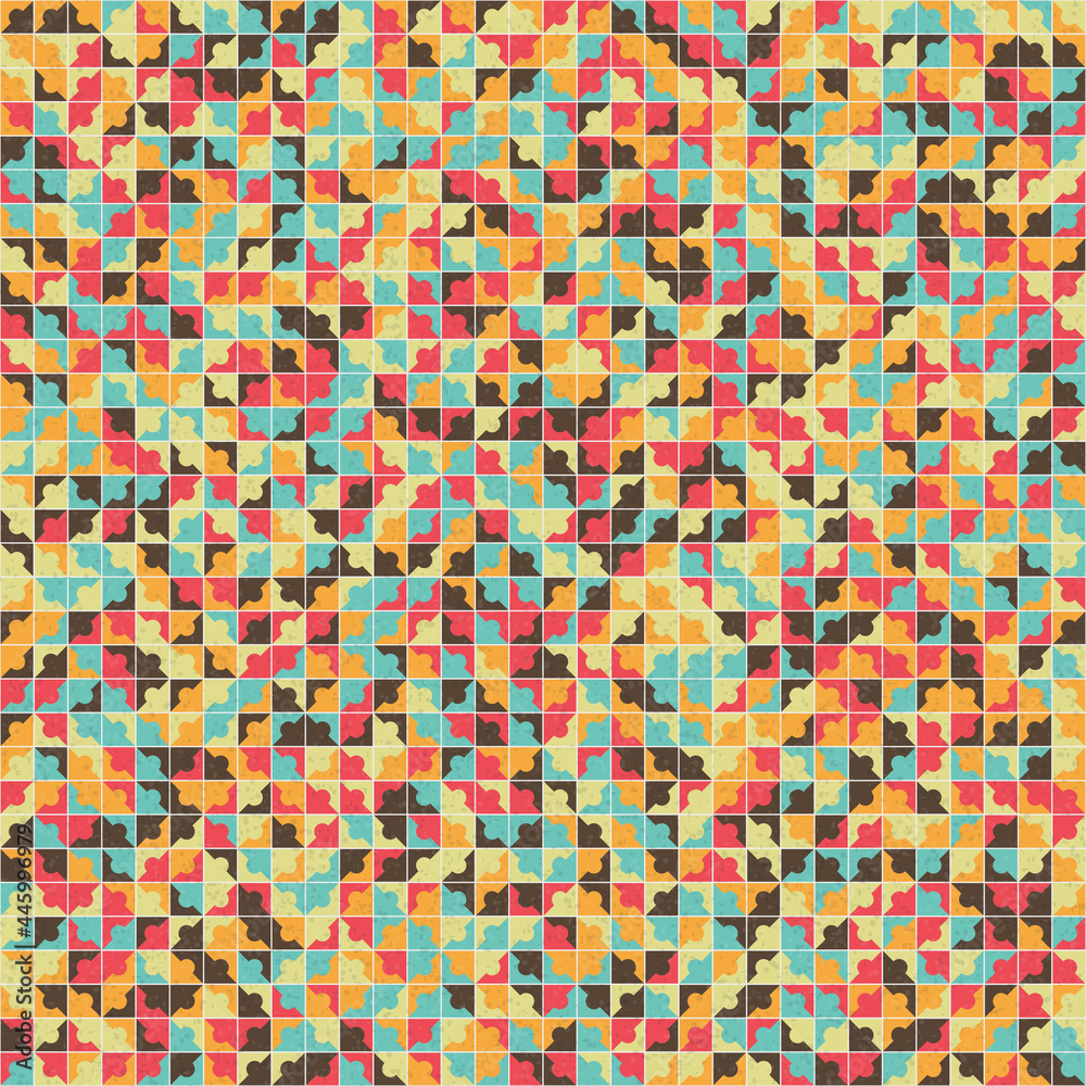 Abstract Geometric Pattern generative computational art illustration