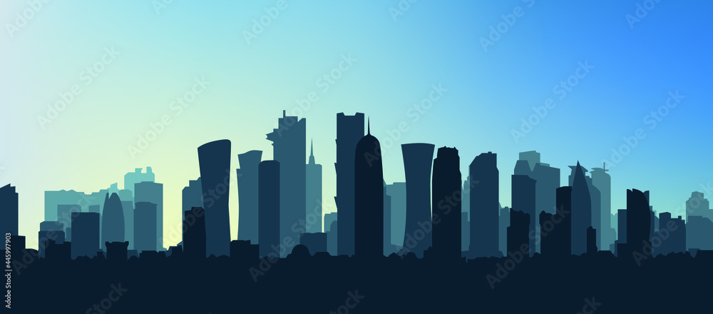 Vector illustration of city skyline eps 10