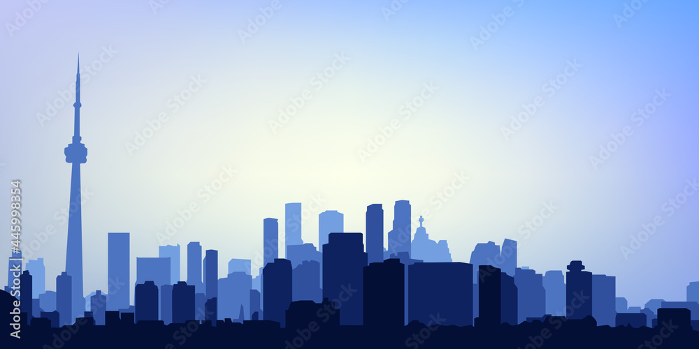 Fototapeta premium Vector illustration of city skyline eps 10