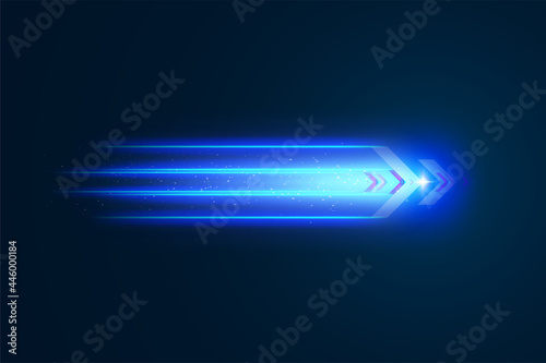 Abstract speed movement of arrows
