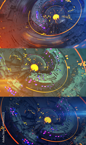 Rotating circle elements se...