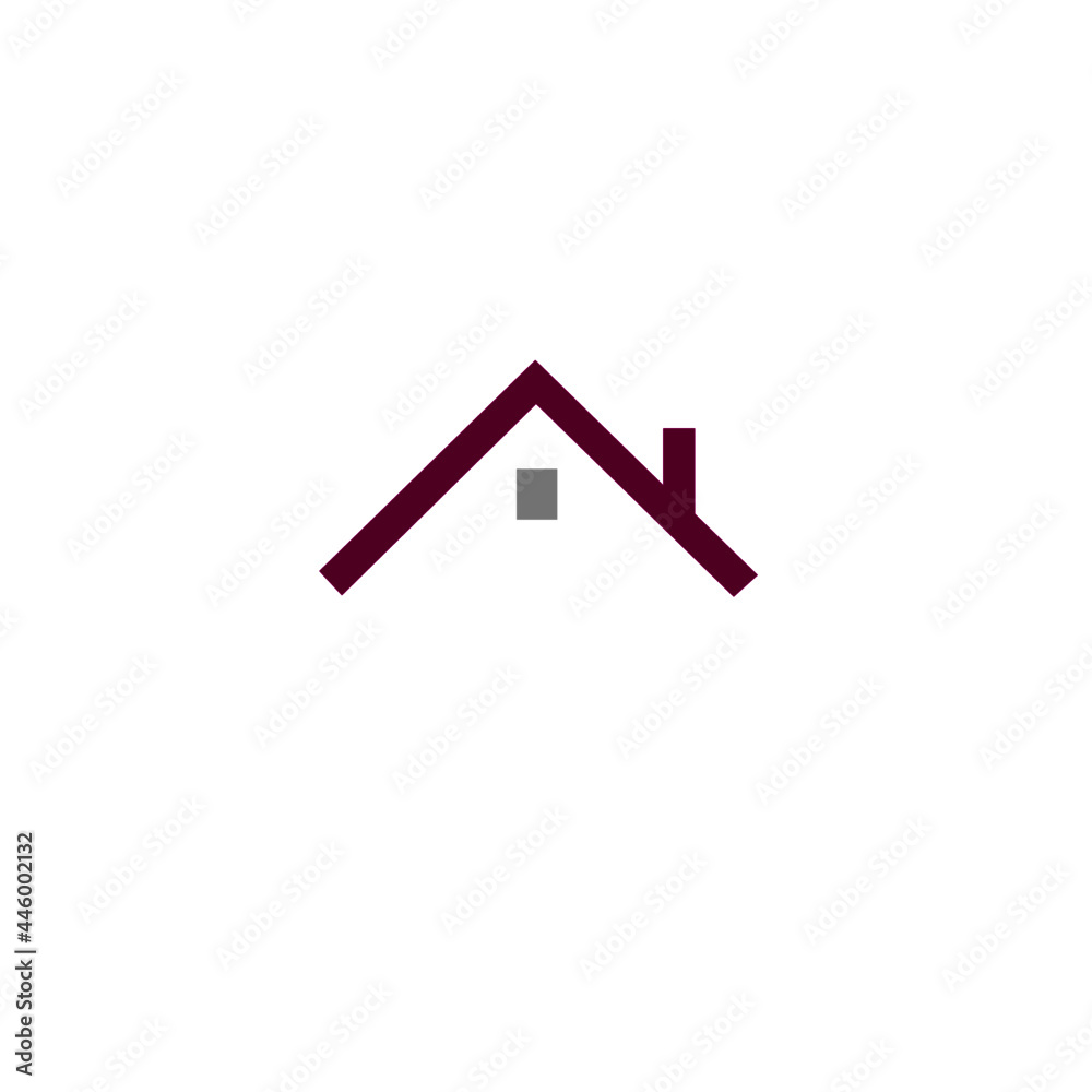 Roof Sign Symbol Logo Vector isolated on White
