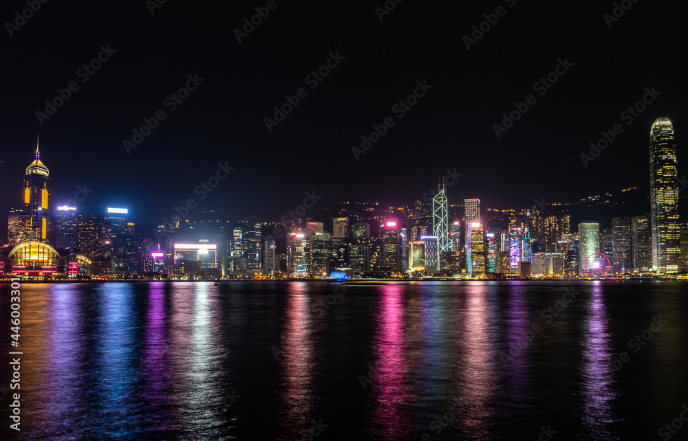 country skyline at night