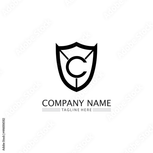 C logo for Vitamin and font C letter Identity and design business