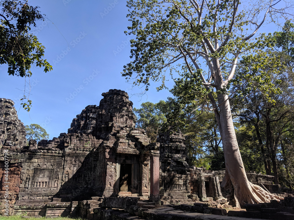 Naklejka premium bayon temple country
