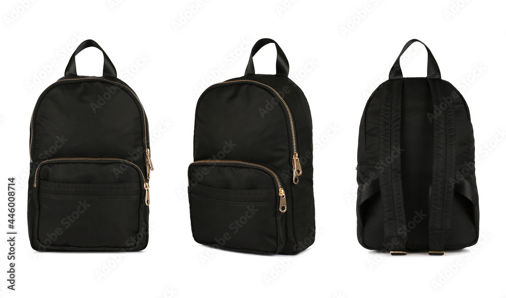 Naklejka premium Black backpack
