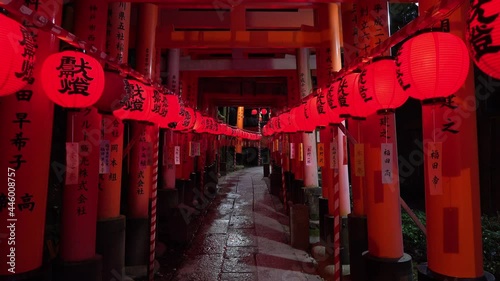 京都 夏の伏見稲荷大社 祭りの景色 photo