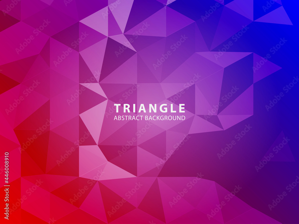 Fototapeta premium Vector of modern abstract triangular background - Vector