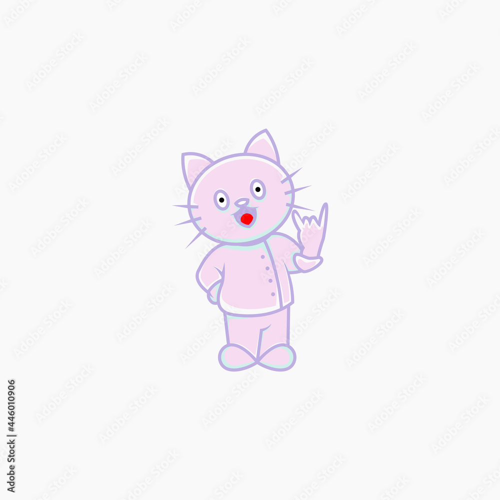 cute cat chef illustration in cartoon style cute cat chef illustration in cartoon style