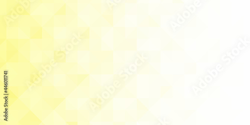 Abstract geometric background. Triangular pixelation. Mosaic, yellow gradient.