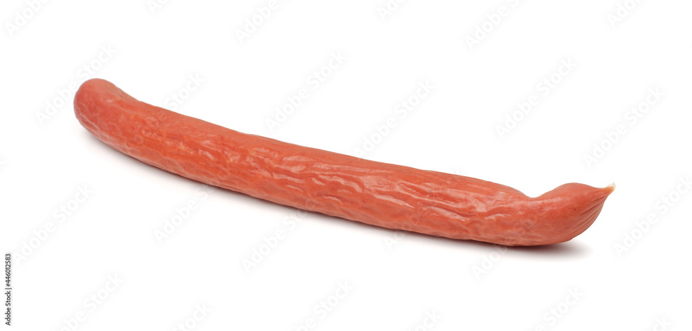 Smoked sausage isolated Smoked sausage isolated