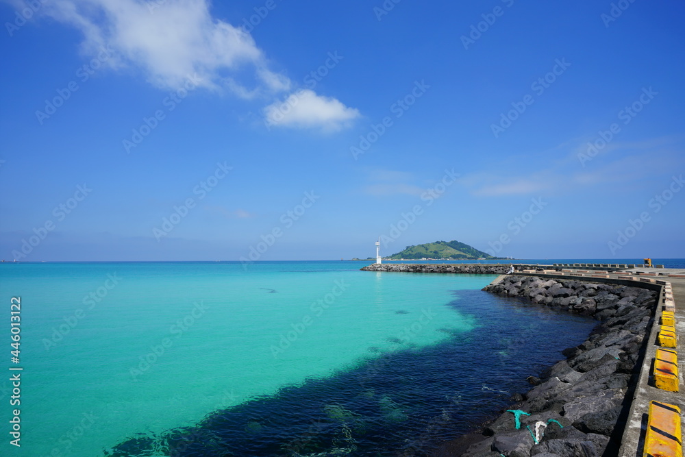 a beautiful seascape with a lighthouse a beautiful seascape with a lighthouse