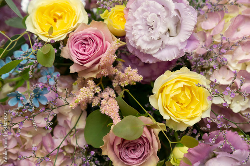 Colorful roses in Takasago for wedding ceremony