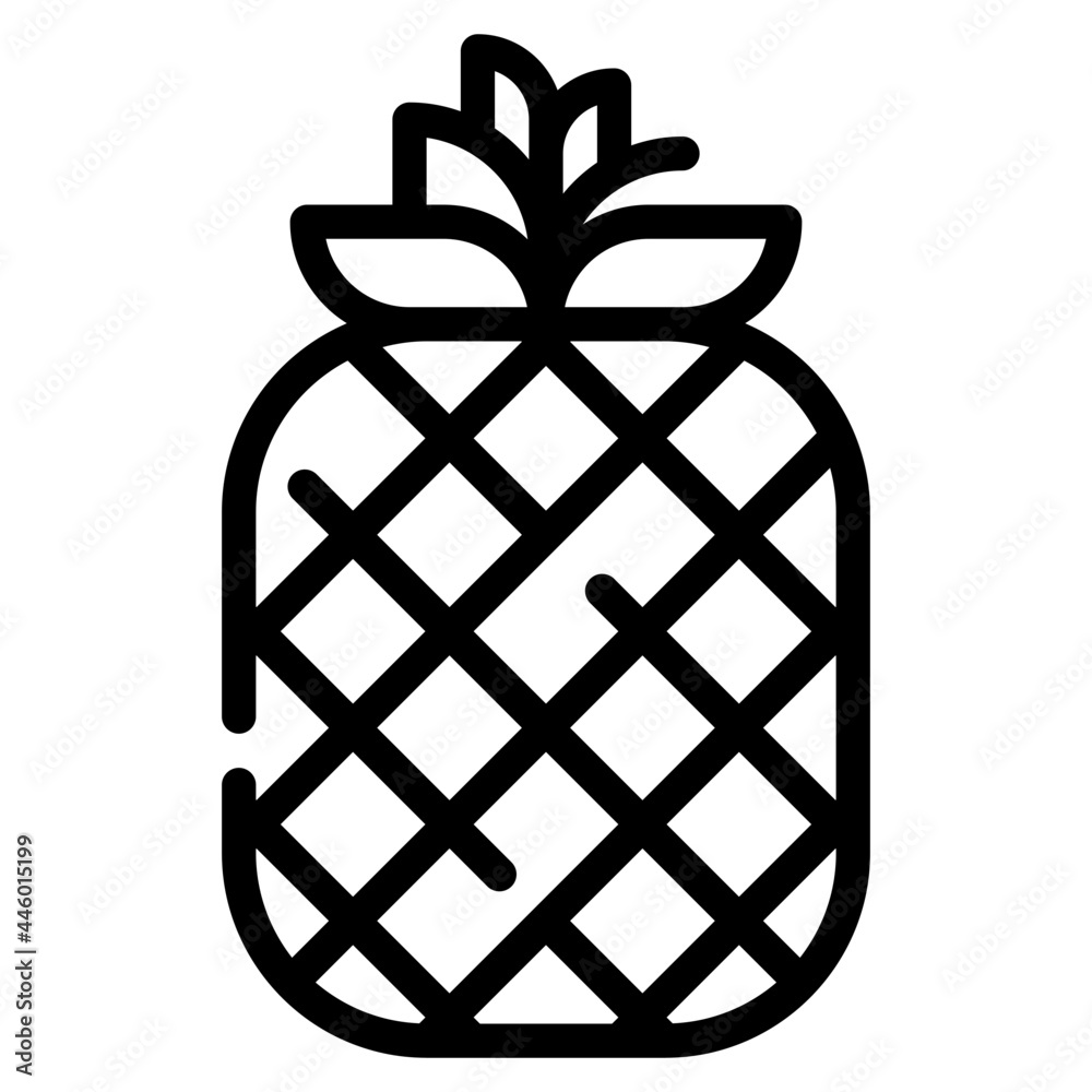 pineapple outline icon